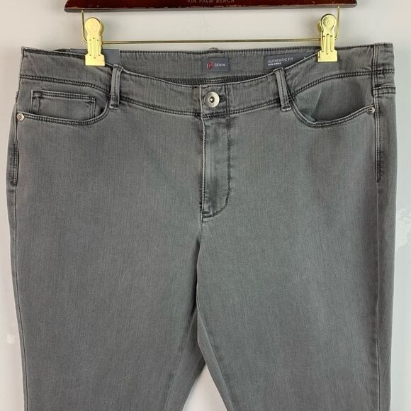 NWT J. Jill denim women’s Authentic fit slim ankle jeans onyx wash sz 16 petite - Picture 3 of 10